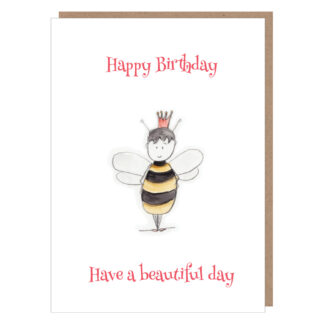 bee birthday card