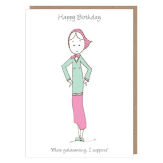 more galavanting birthday card