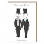 mr & mr wedding card