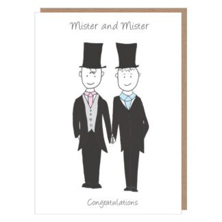 mr & mr wedding card