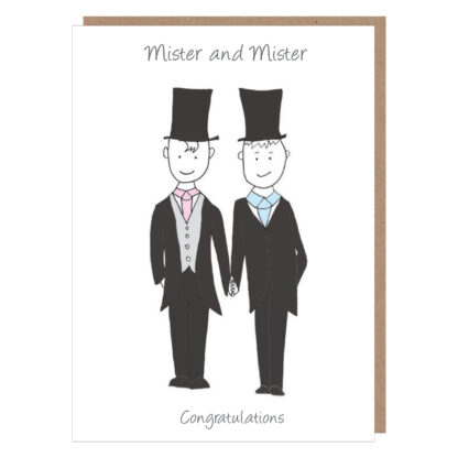 mr & mr wedding card