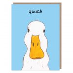 quack card, duck greeting card