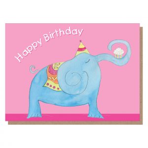 elephant birthday card by catherine dunne