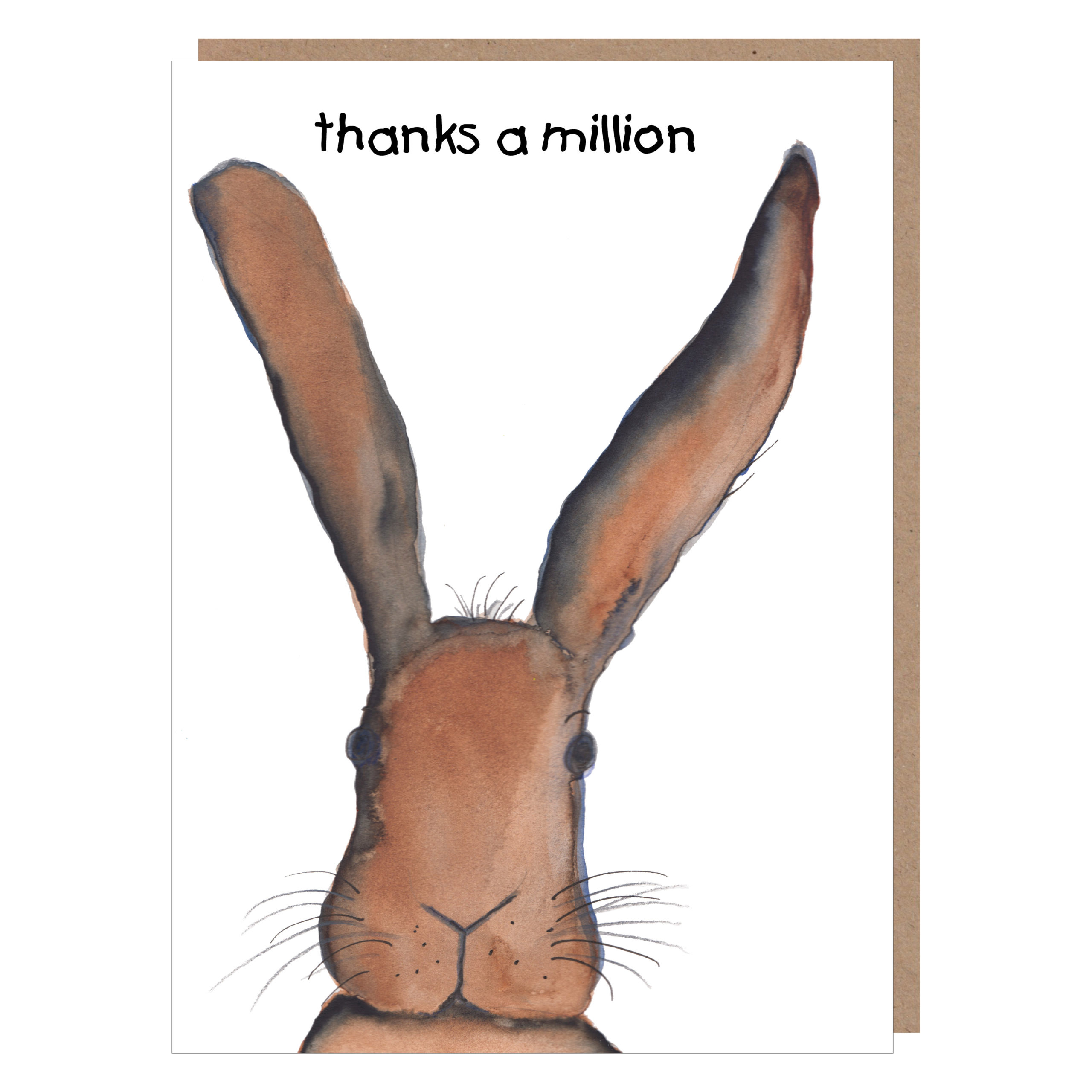 irish hare birthday card by catherine dunne