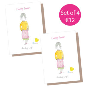 Easter hugs Irish Mammy card by Catherine dunne