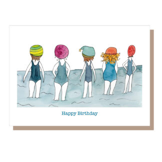 birthday card sea swimmer ireland