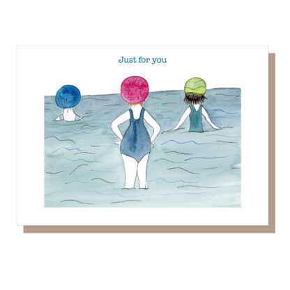 sea swimming ireland card