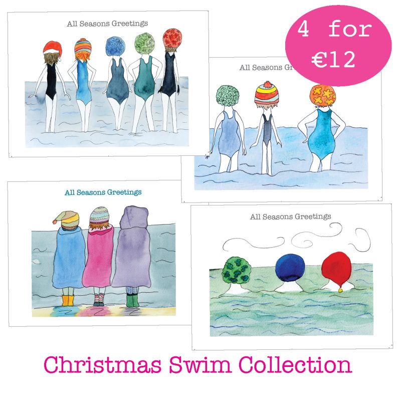 christmas cards sea swimmers by catherine dunne